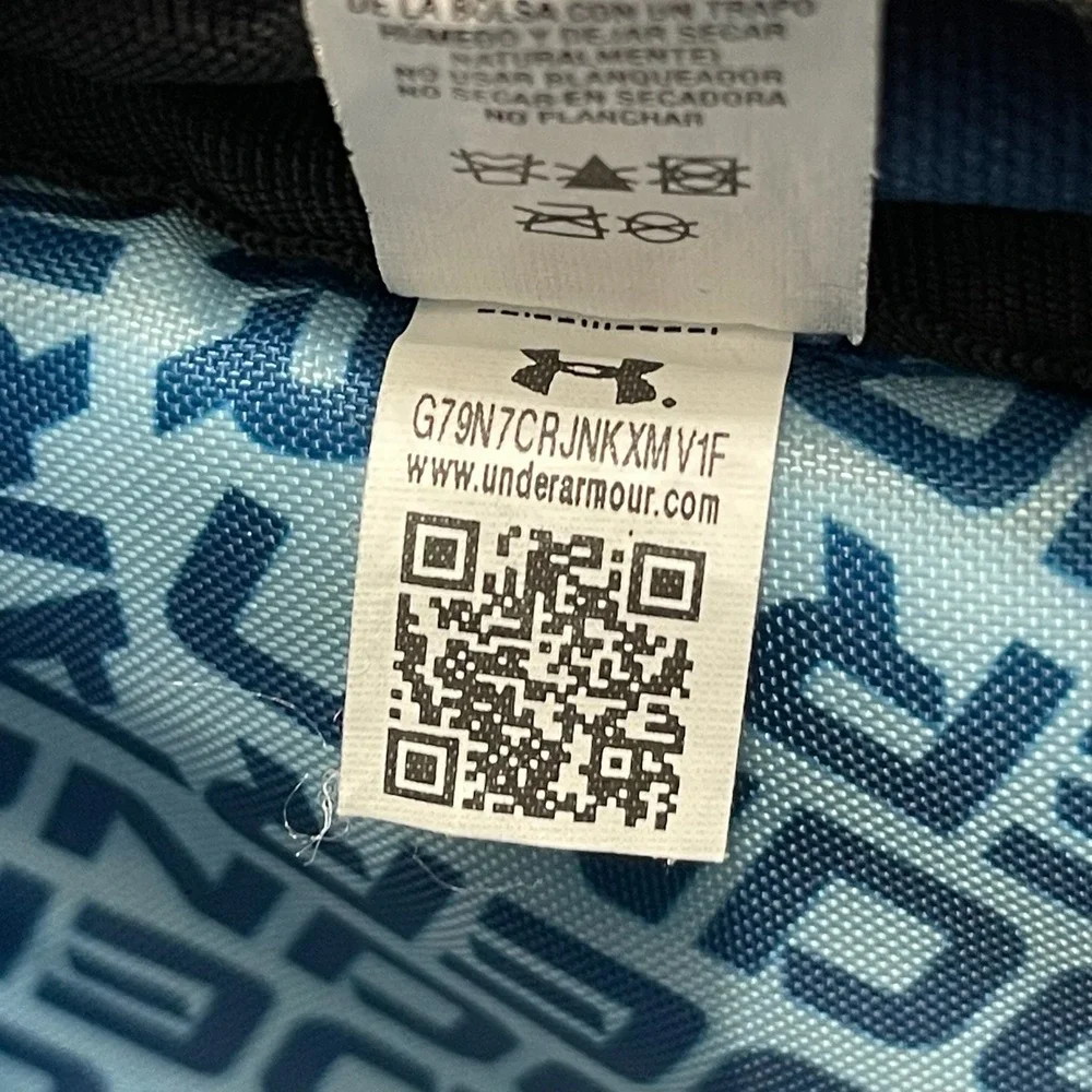 Under Armour 1361176‎ 426 Storm Hustle 5.0 Blue/White Backpack School Gym Travel